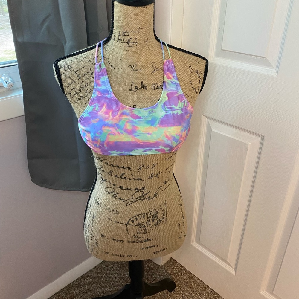 Cute multi color bathing suit top